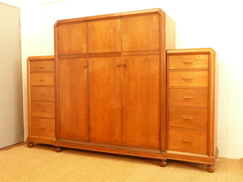 Heals Oak Compactum Wardrobe - Antiques Atlas